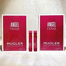 2 x Mugler Angel Nova Eau de Parfum EDP Sample Spray .04oz/1.2 ml ea New in Card