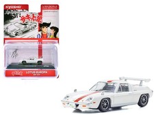 Lotus Europa RHD White Manga 1/64 The Circuit Wolf by Kyosho with Red Stripe