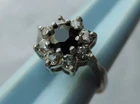 Vintage 1987 Hallmarked  Silver Ring - ring size H 1/2
