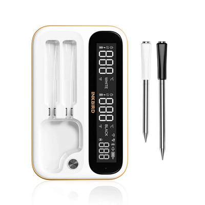 Wiresless BBQ Thermometer Meat Cooking Outdoor Dual Probes Bluetooth WiFi Combo