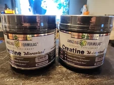 Lot 2 Amazing Formulas Micronized Creatine Monohydrate 1 Lb By Amazing Nutrition