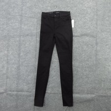 J Brand Maria Photo Ready Jeans Womens 24 Black High Rise Skinny Made USA
