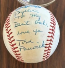 TOM PACIOREK 1970'S SIGNED AMERICAN LEAGUE BASEBALL