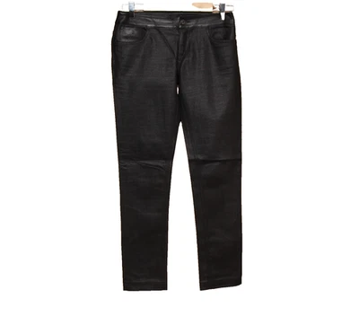 Pantalon GUCCI Vintage Femme Noir Leggins NEW Taille 38 Coton Misto - Photo 1/4