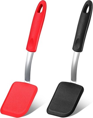 Silicone Cookie Spatula Turner 2 Pack Mini Brownie Spatula Flexible Kitchen