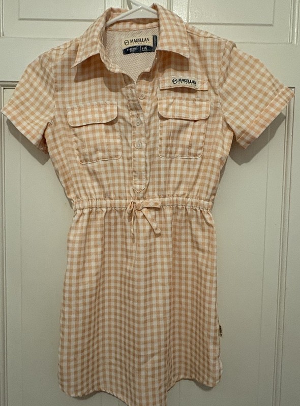 Magellan Outdoors Girls Classic Fit Fishing Dress Size 7 Moisture Wicking Nice!