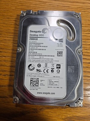 Seagate Barracuda 2TB 3.5'' Internal Hard Drive 7200RPM SATA III (1ER164-501)