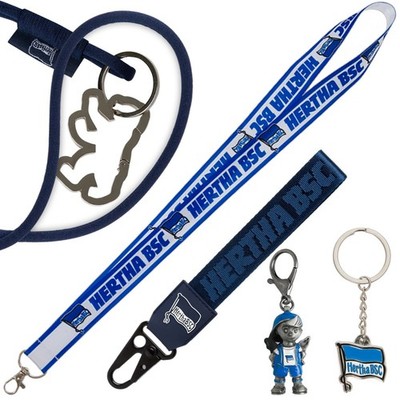 Hertha BSC Schlüsselanhänger Lanyard Schutzengel Schlüsselband Berliner Fahne
