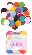 100 PCS Craft Felt Circles 2 Inch Mixed Color Assortment Fabric Round Pad