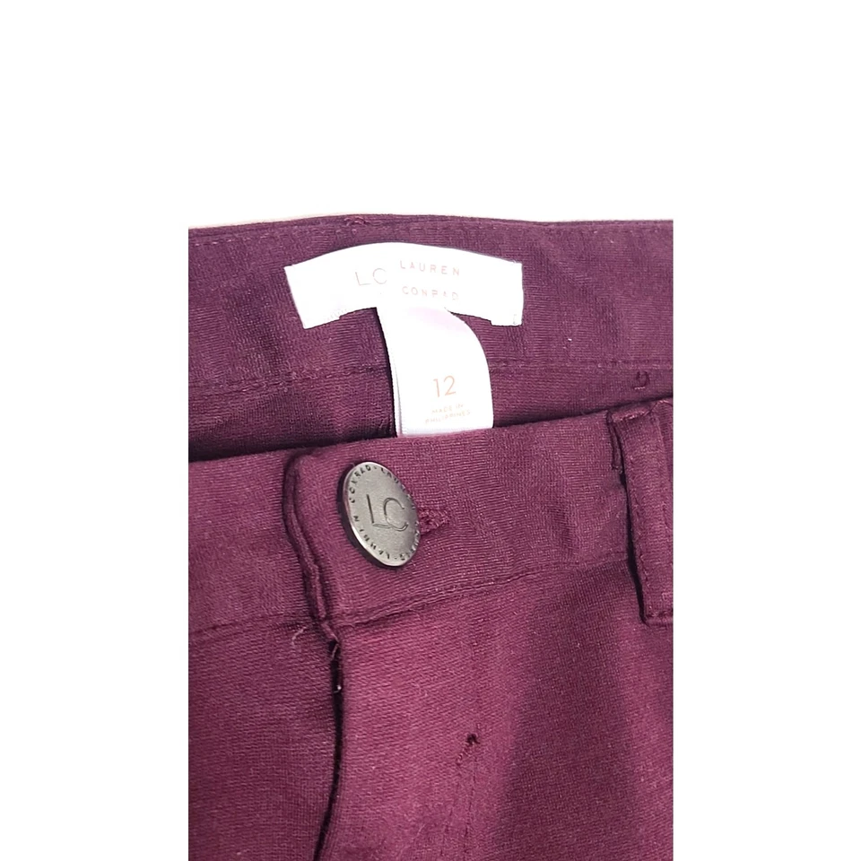 Lauren Conrad Borgoña Vestido Pantalón Mujer Talla 12 Foto 3 de 4