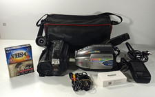 Lot Of 2 Panasonic Palmcorder PV-L452D  PV-L657C VHS-C Video Camcorder Bundle