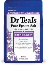 Dr Teal's Epsom Salt Soaking Solution, Soothe  Sleep, Lavender, 3lbs