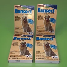 4  Sergeant's Bansect Squeeze-on Flea & Tick Control For Dogs over 33 lbs
