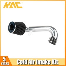 2.5 Cold Air Intake Kit Black Filter For 2001-05 Honda Civic L4 1.7l Polished 2.5 Cold Air Intake Kit Black Filter For 2001-05 Honda Civic L4 1.7l Polished