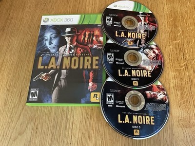 LA Noire Microsoft Xbox 360 - W/ Manual - Clean Discs