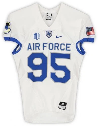 Air Force Falcons Team-Issued #95 White Jersey from Football Program - Size M - Image 2 of 3