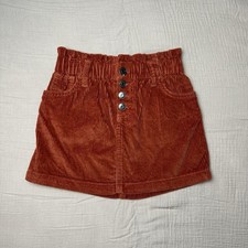 Cat  Jack fall mini toddler girl corduroy orange skirt XS 4/5 