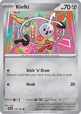 Klefki - 128/191 - Common - Reverse Holo - Near Mint