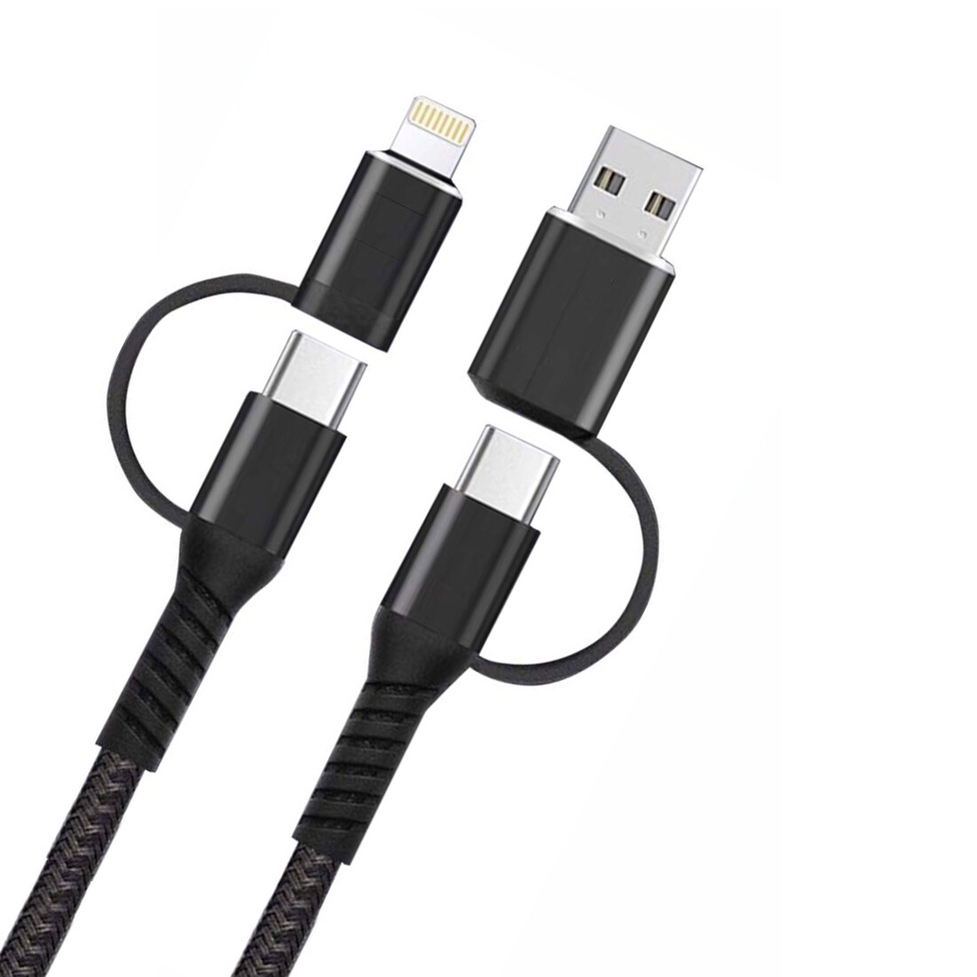 T-Mobile REVVL 6 6x Pro Fast Charger 4-in-1 USB-C Cable & Power Cord