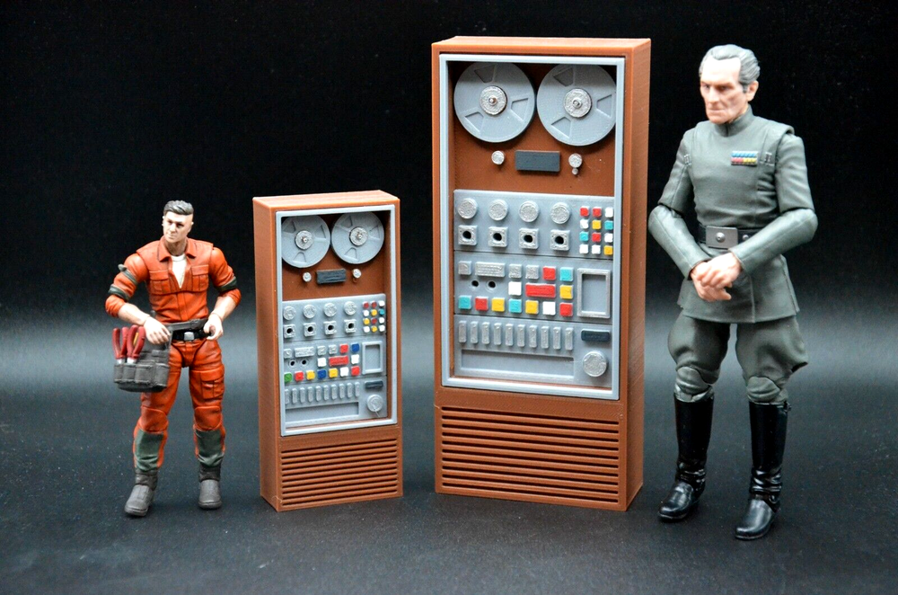 Retro 1:12 & 1:18 Scale Computer Diorama for GI Joe and Star Wars Figures