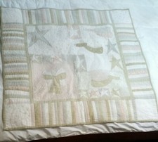 Angel Themed Baby Crib Quilt 39"  39"