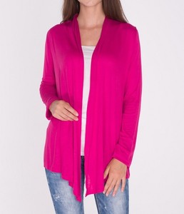 plus size hot pink cardigan