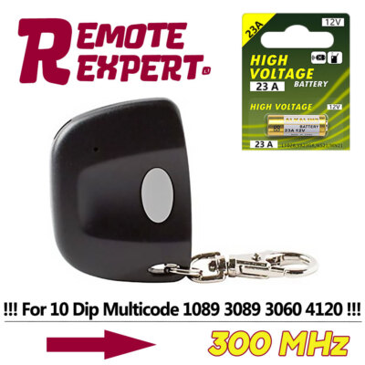 1/2Pcs 3089 multi-code multicode 3089 Comp CODE MCS308911 1 button remote 300mhz