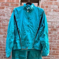 Vintage 80 s full turquoise ASIC tracksuit, size M