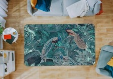 3D Peacock Parrot ZHUA51 Game Non Slip Rug Mat Photo Carpet Andrea haase Zoe