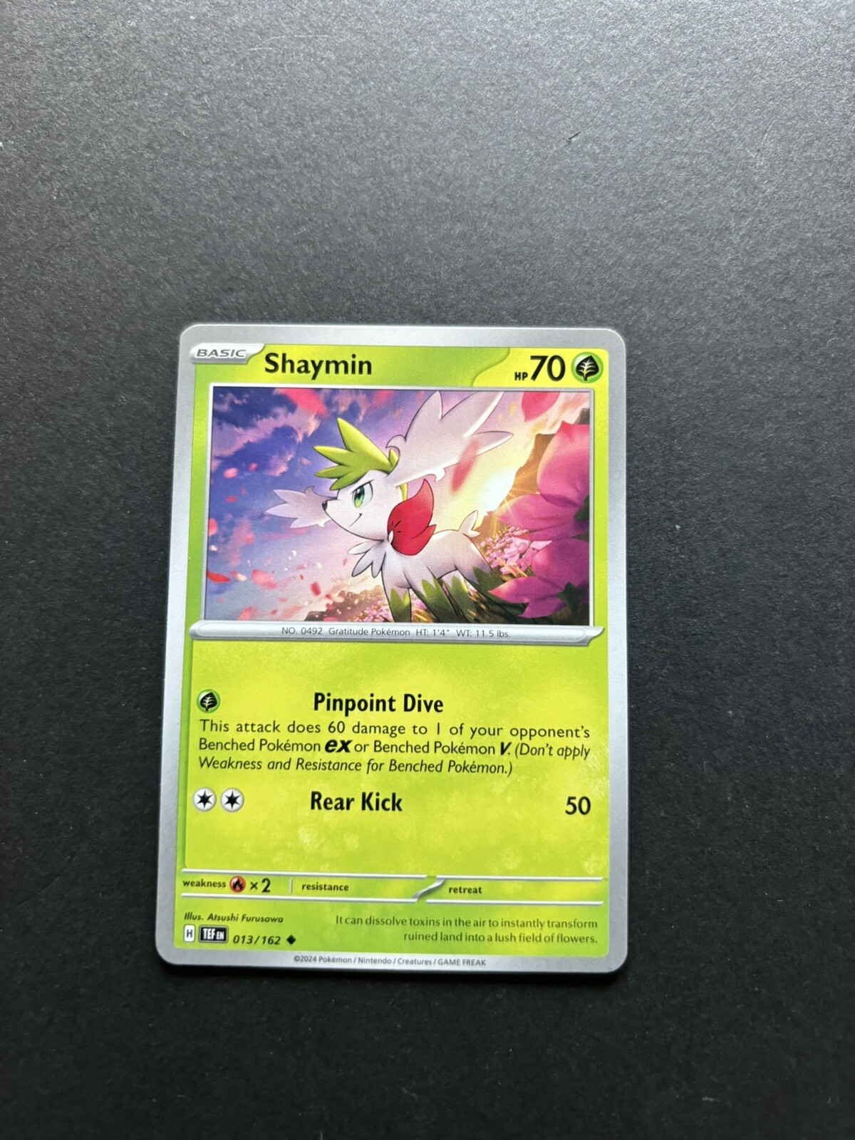 2024 Pokémon Temporal Forces - Shaymin No. 13/162