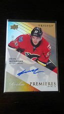 2013-14 Upper Deck Trilogy SEAN MONAHAN LVL2 Rookie AUTO #217 Flames 32/49 (C)