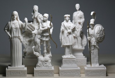 6 Greek Goddesses Hestia Aphrodite Hera Athena Artemis Demeter Statue Sculpture 