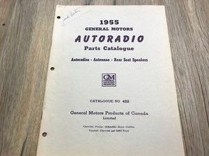 1955 55 CHEVROLET PASSENGER BEL AIR GM DELCO RADIO PARTS CATALOG (26 PAGES)