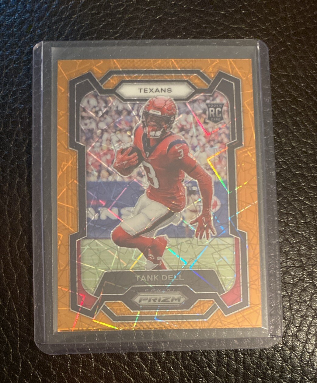 2023 Panini Football Tank Dell Orange Laser Prizm Rookie #341 SP📈💥👀