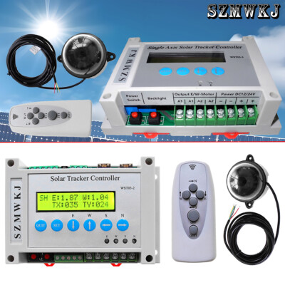 Single/Dual Axis Solar Sun Tracking Tracker Controller+Light Sensor+IR Remote SJ