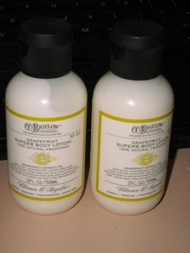 C.O. Bigelow Grapefruit Body Lotion Travel Size - Lot of 2 - 2 fl. oz. Each