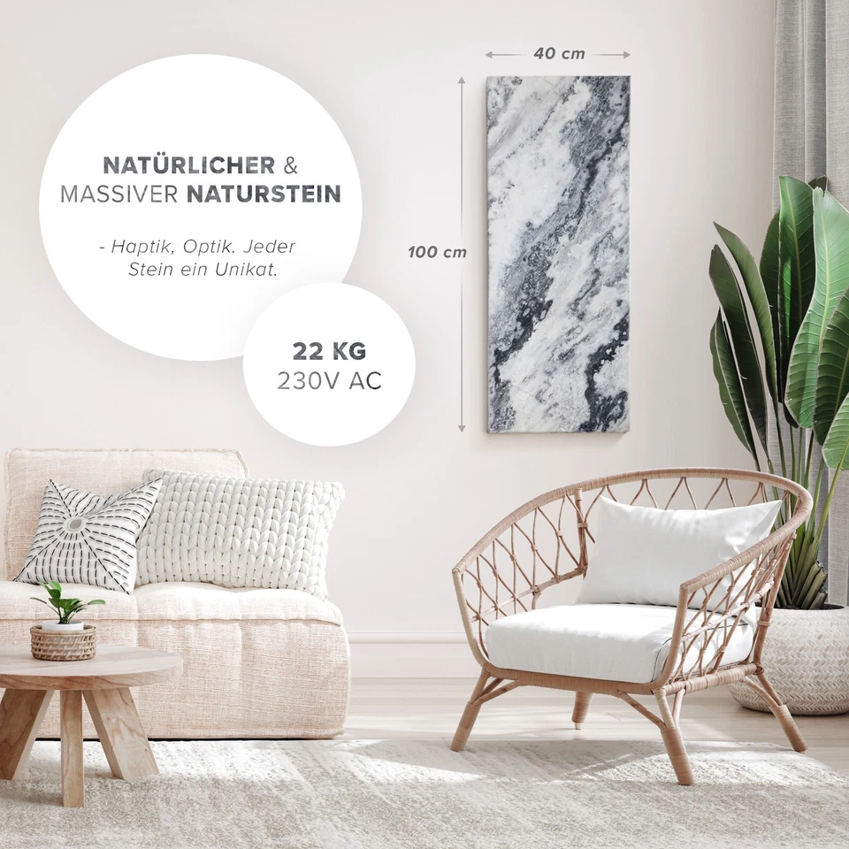 Infrarotheizung inkl. Thermostat | Marwona Qarama 800 Watt - Bild 2 von 4