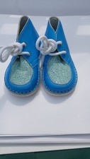 Petasil Todler Blue Leather Shoes Size 4UK/20EU