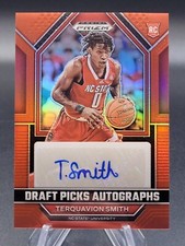 TERQUAVION SMITH 2023-24 PRIZM DRAFT PICKS AUTOGRAPHS ROOKIE RED AUTO /149
