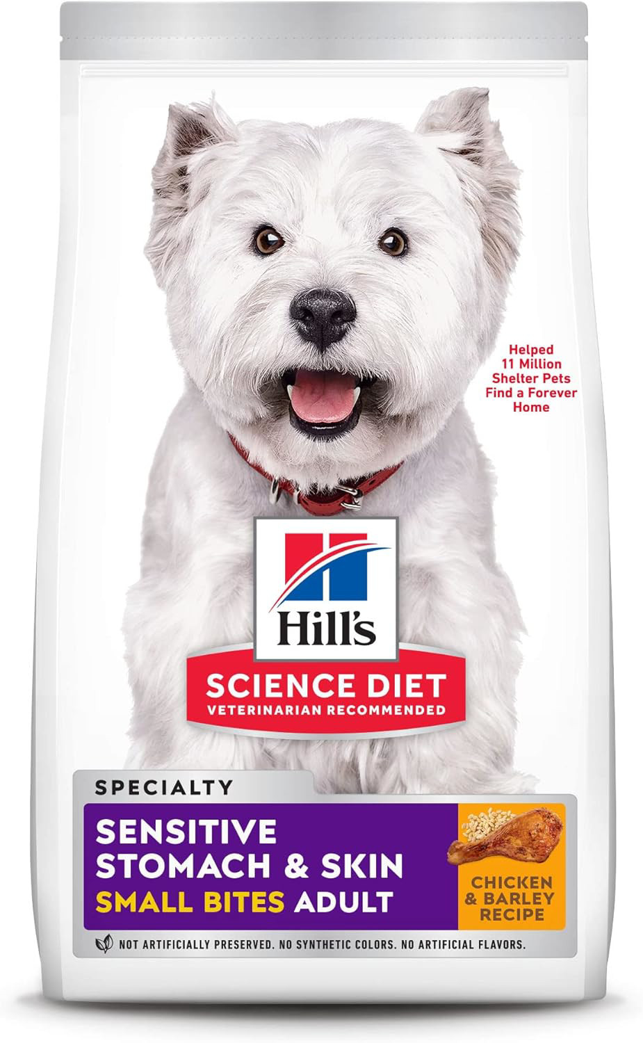 Hill's Science Diet Adult Sensitive Stomach and Skin, Small Bites Dry Dog Food,