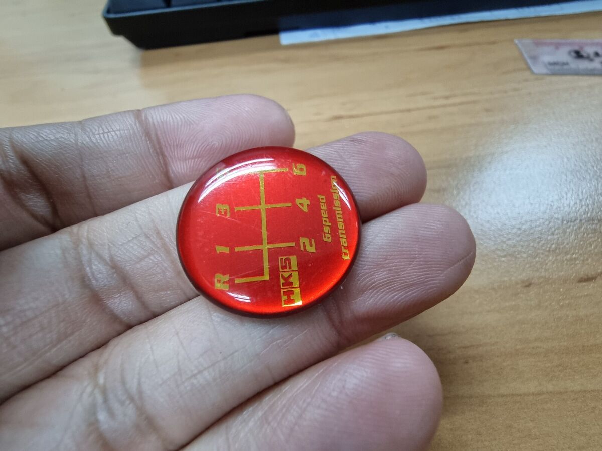 HKS SHIFT KNOB MEDALLION SHIFT PATTERN EMBLEM 6MT Subaru HKS SHIFT KNOB MEDALLION SHIFT PATTERN EMBLEM 6MT Subaru
