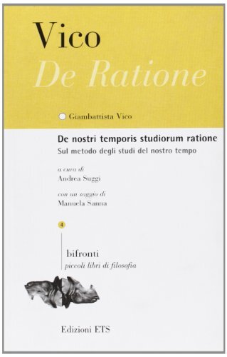 9788846727763 De nostri temporis studiorum ratione. Sul metodo d...tino a fronte