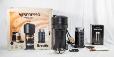 Nespresso Vertuo Next Premium Coffee Pod & Aeroccino 3 Bundle - Black