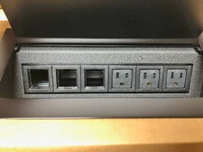Byrne Power Data Unit Black 3-Outlet 3-Blank 9827