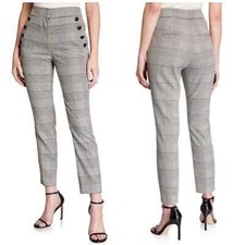 Veronica Beard Virgil Houndstooth Prep School Plaid Trouser Size 10 NWT 425