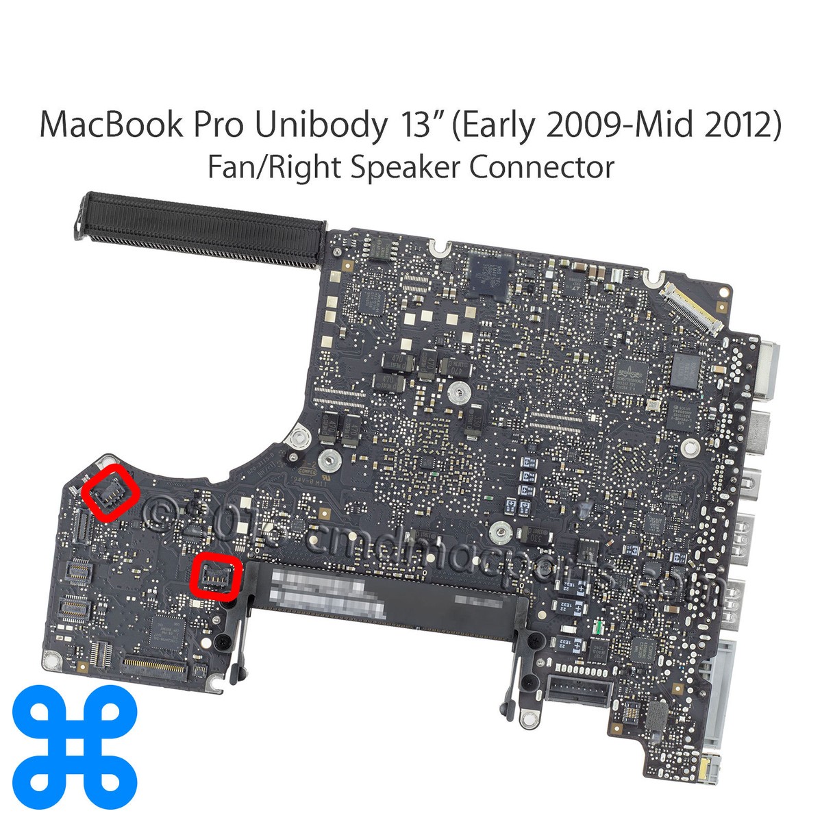 FAN/RIGHT SPEAKER WTB CONNECTOR 4-Pin -MacBook Pro 13