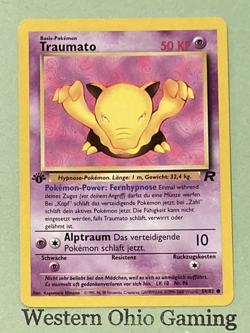 ポケモンカードDrowzee1999 Pokemon 1st Edition英語 Pokemon TCG Cards 1st Edition Sabrina's Drowzee 95/132 Gym
