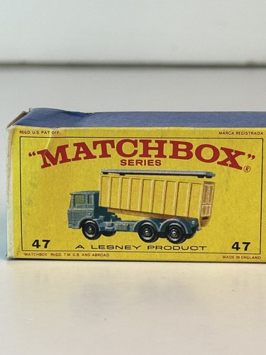 Matchbox #47 D. A.F. Tipper Container Truck With Original Box - Picture 3 of 16