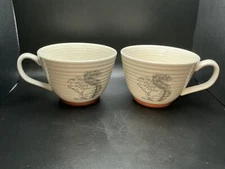 Portobello by Inspire, 5” Beige, Ribbed, Squirrel Mugs