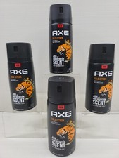 4 AXE Gold Citron Cool Citrus White Woods Scent 48 HR Deodorant Spray 4 Oz NEW